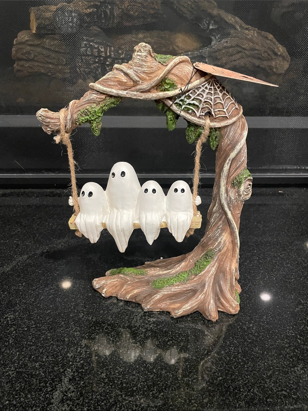 Halloween Ghosts on Swing Tree